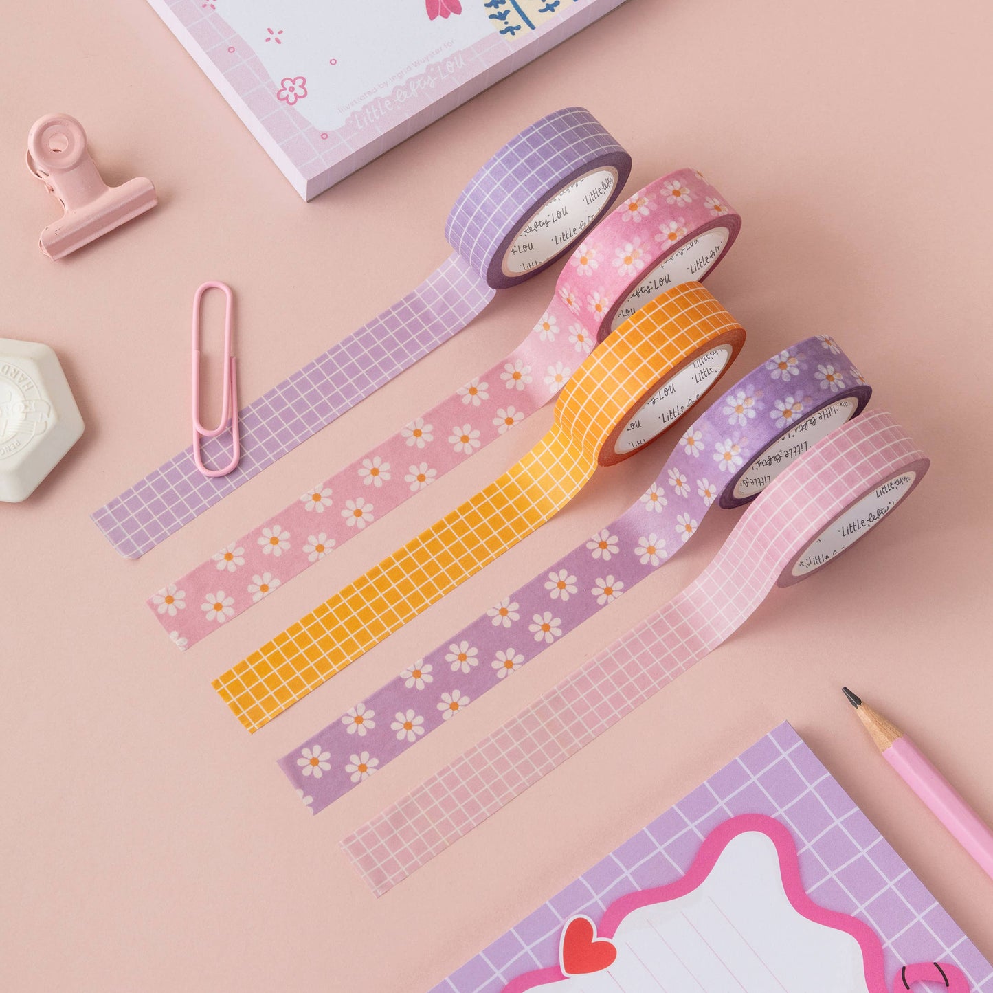 Lilac raster washi tape