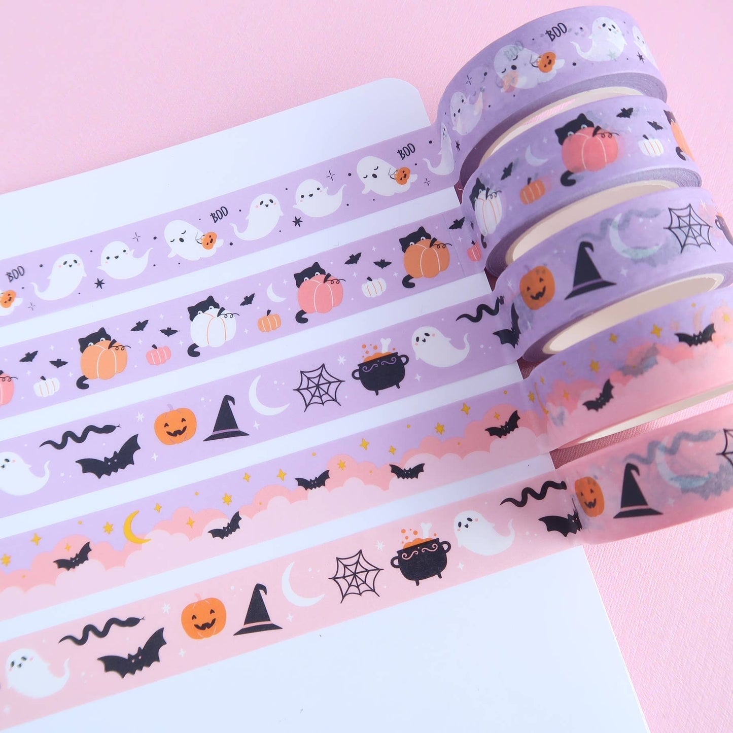 Halloween roze washi tape
