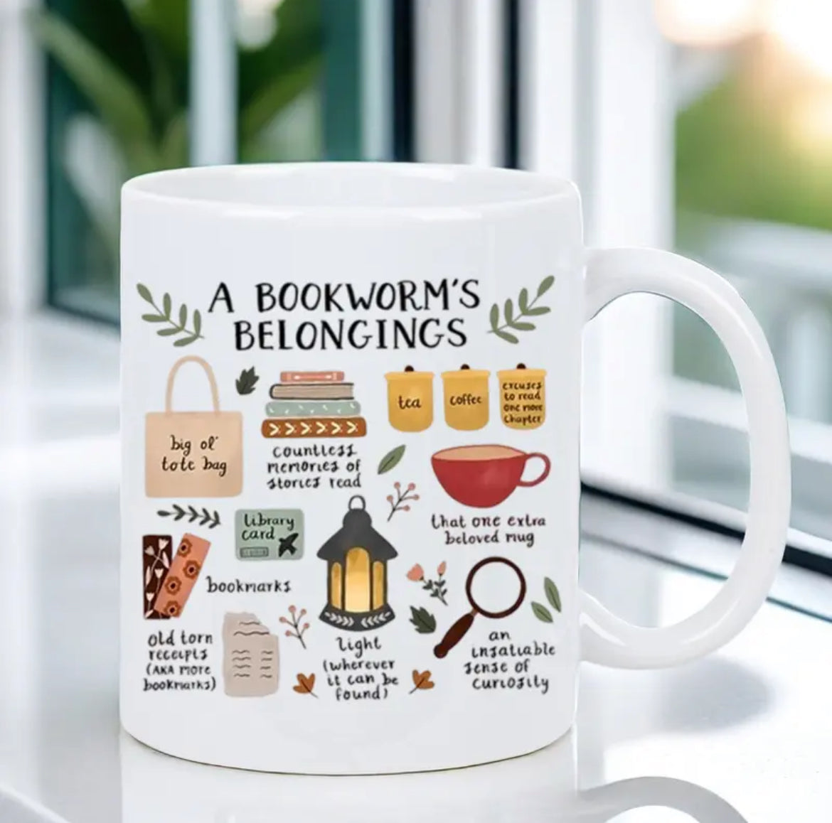 A Bookworm's belongings Mug
