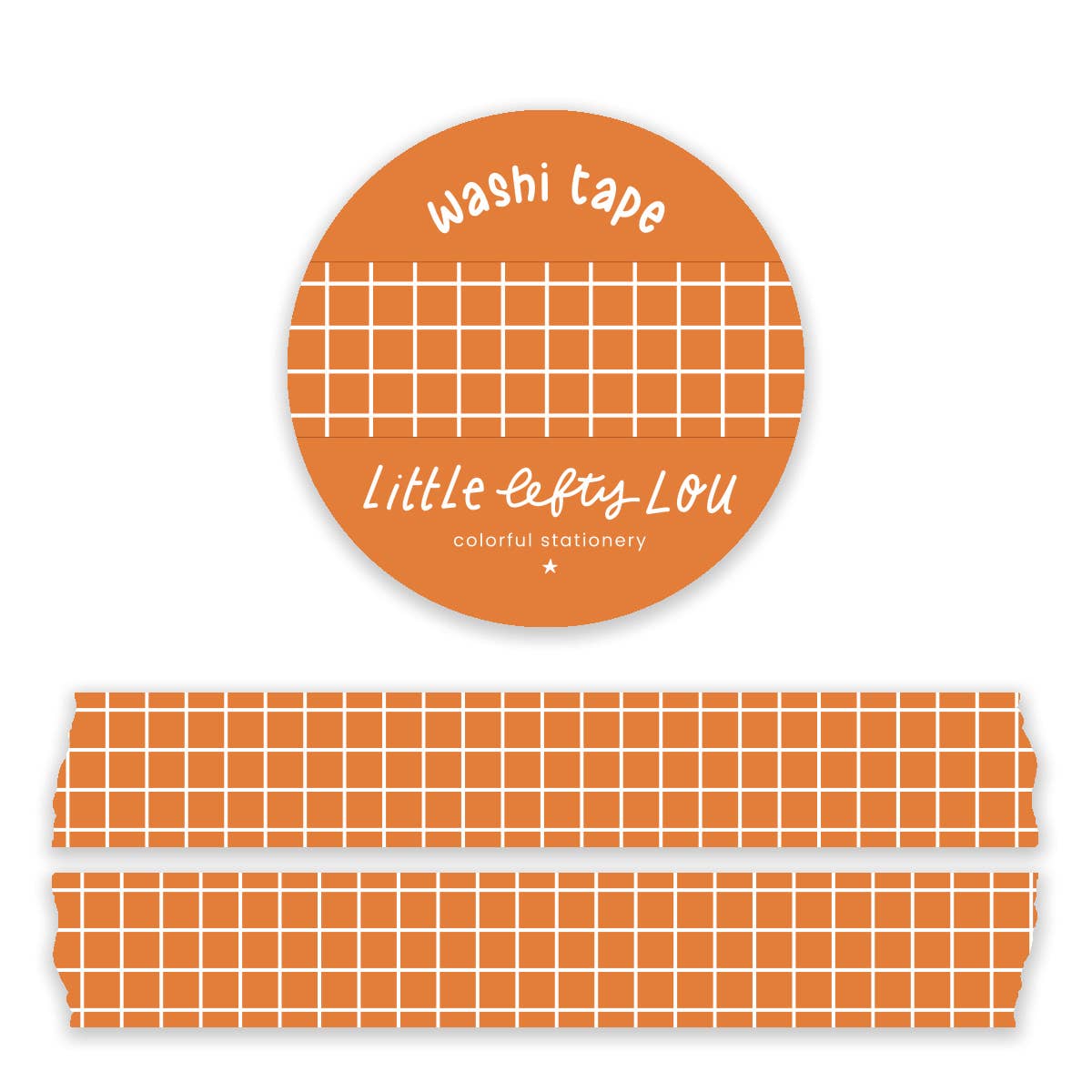 Orange Grid washitape