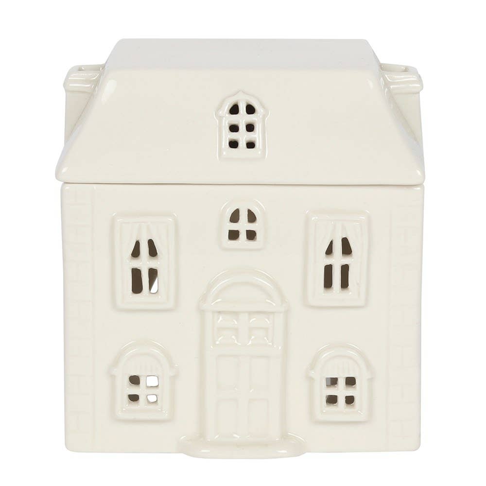 Witte keramische oliebrander en wasverwarmer voor thuis