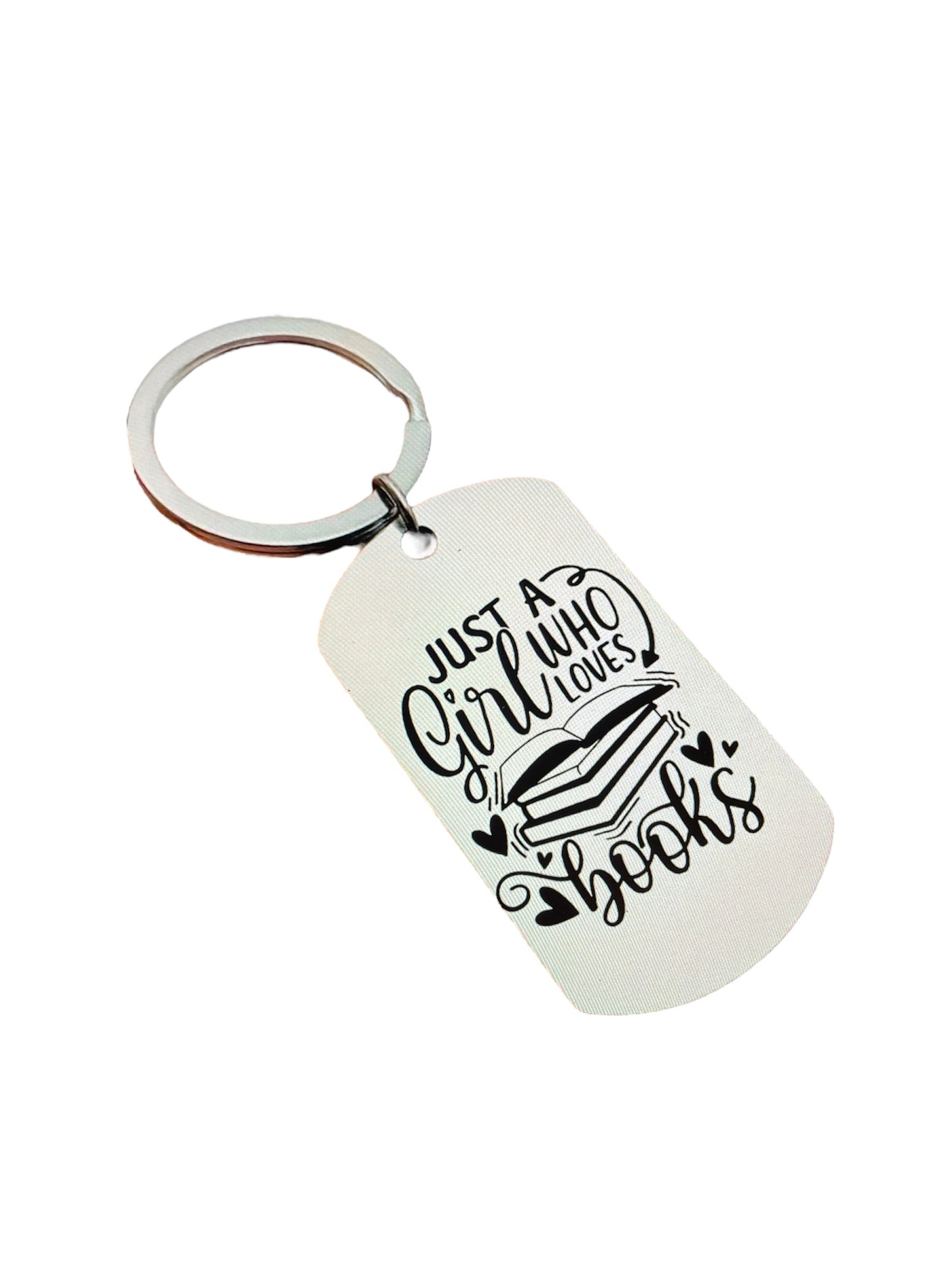Just a Girl Who Loves Books Sleutelhanger