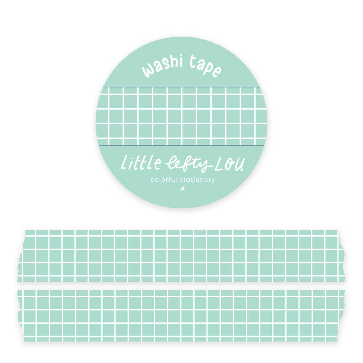 Mint Grid washitape