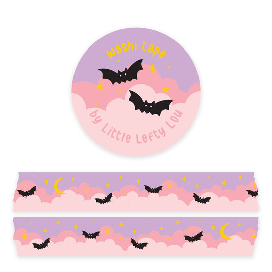 Washi-tape voor vleermuizen in de wolken