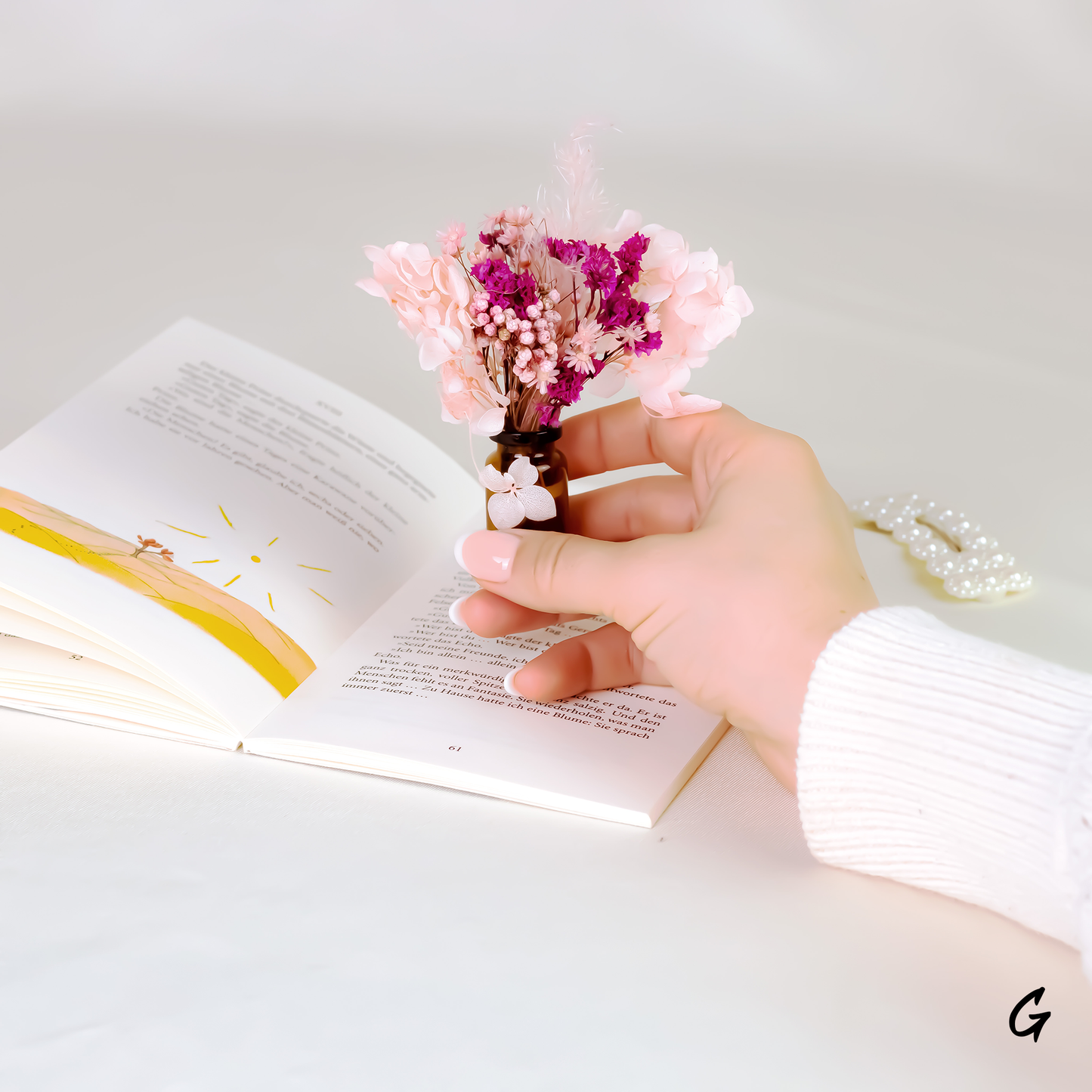 dried valentines bouquet for readers.