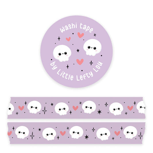 Skulls paarse washi tape