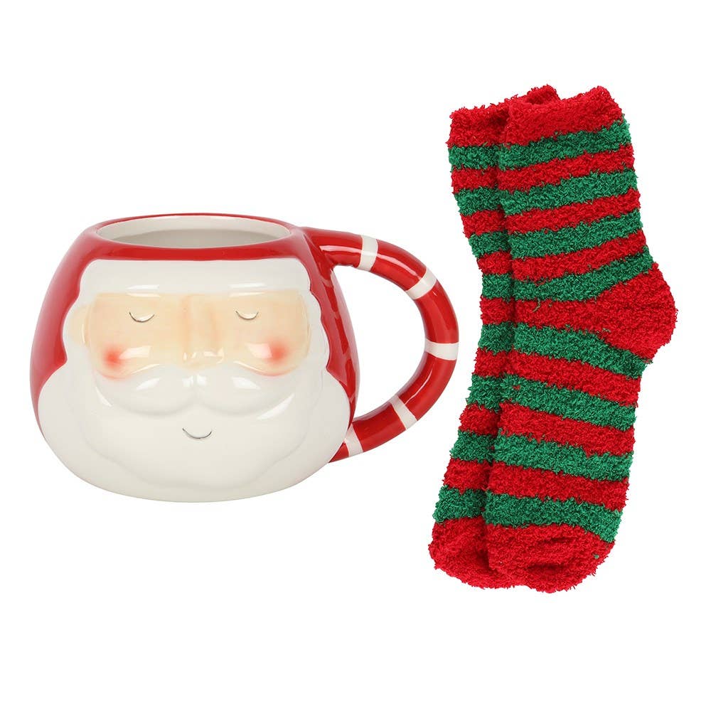 Set mokken en sokken voor de kerstman