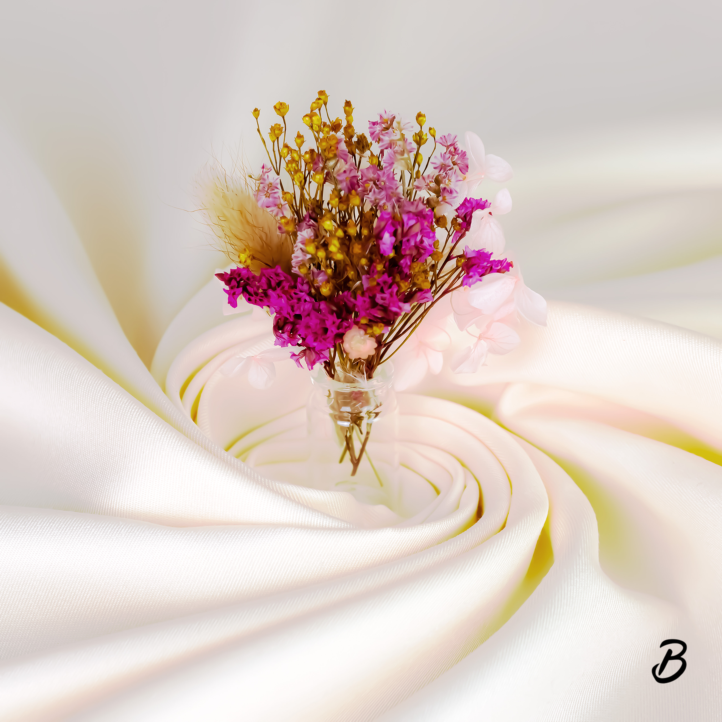 dried valentines bouquet for readers.