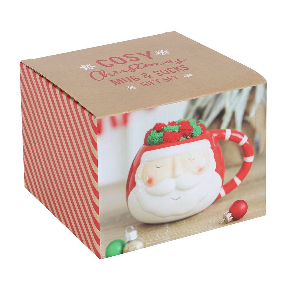 Set mokken en sokken voor de kerstman