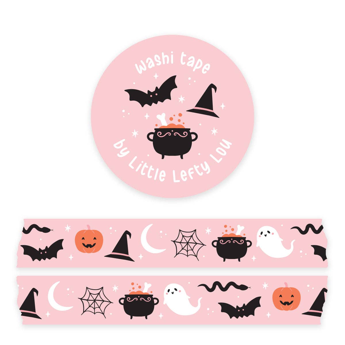 Halloween roze washi tape