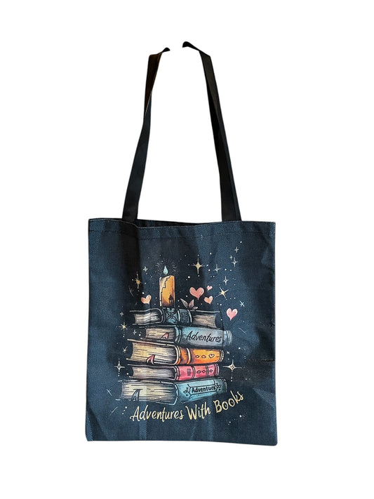 Adventures with books totebag