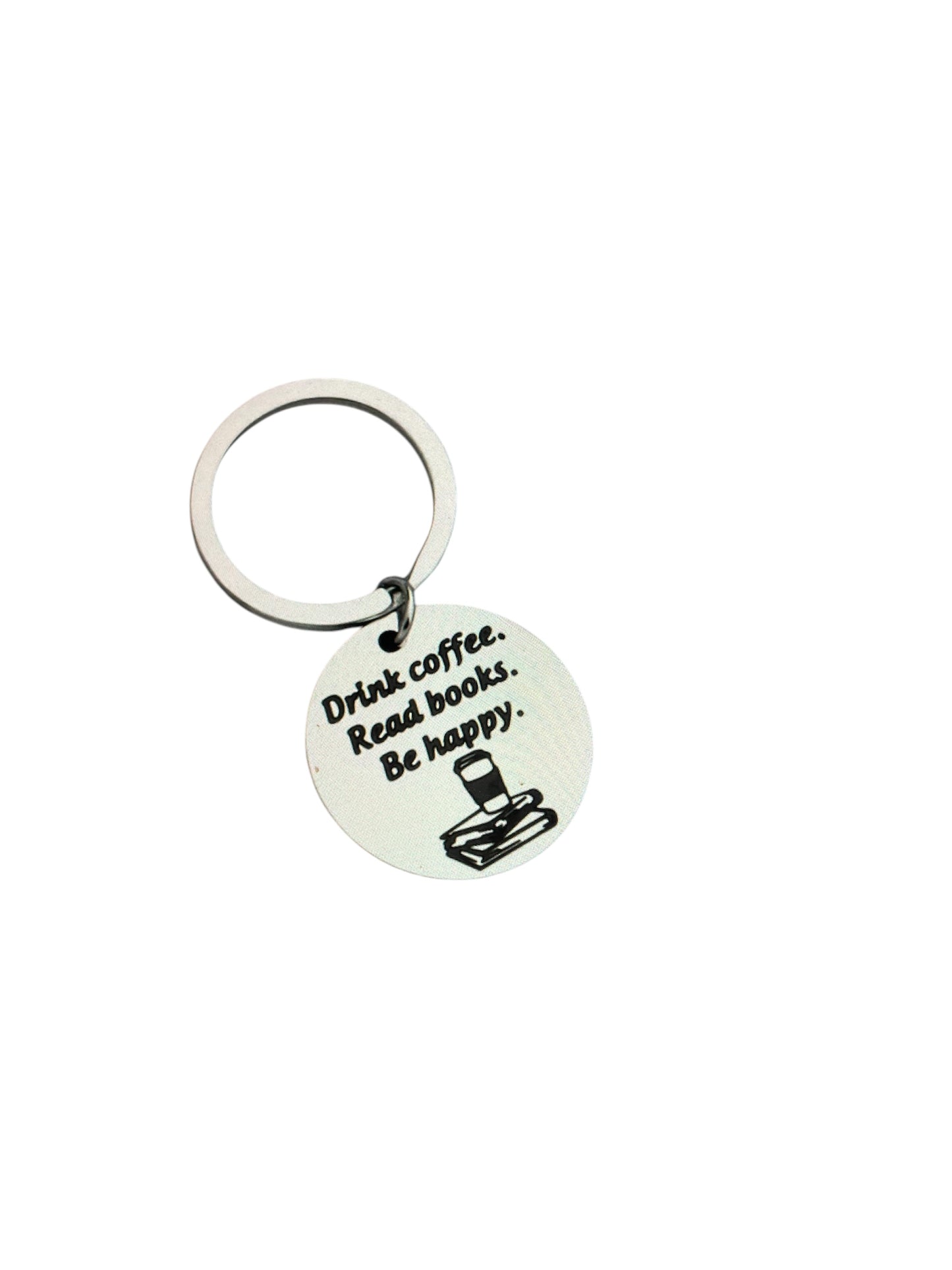 Drink coffee read books sleutelhanger