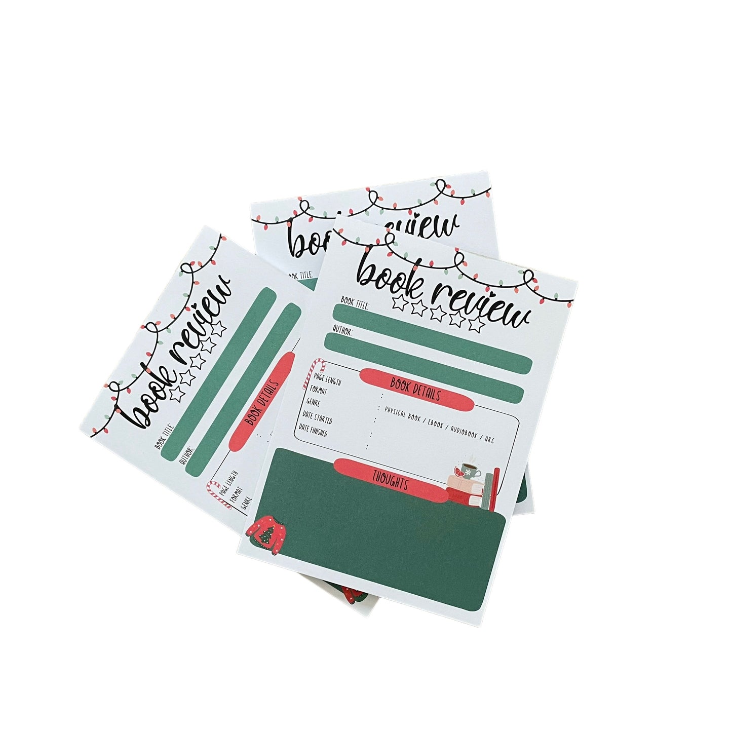 Xmas bookreview notepad