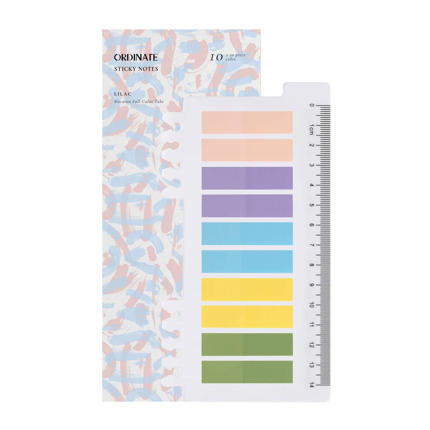 Lilac transparante plakstrips pastelkleuren | zelfklevende notitieflapjes